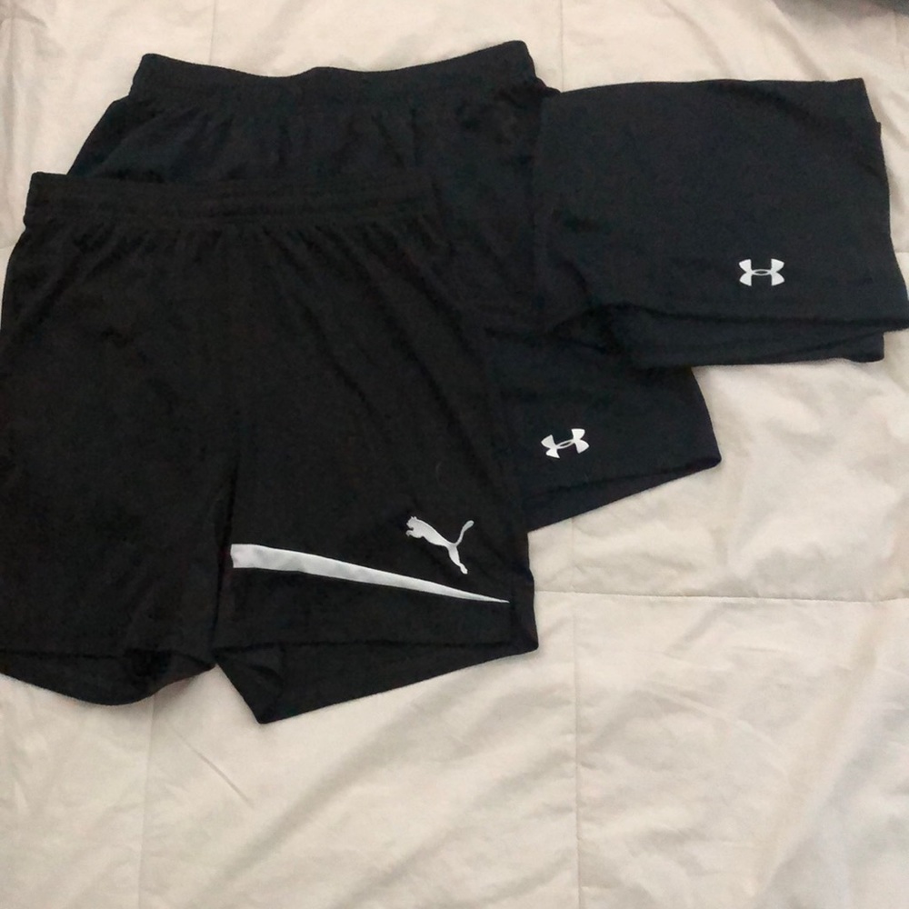 under armour athletic shorts set